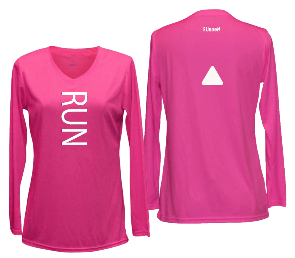Womens Reflective Long Sleeve Shirt Run