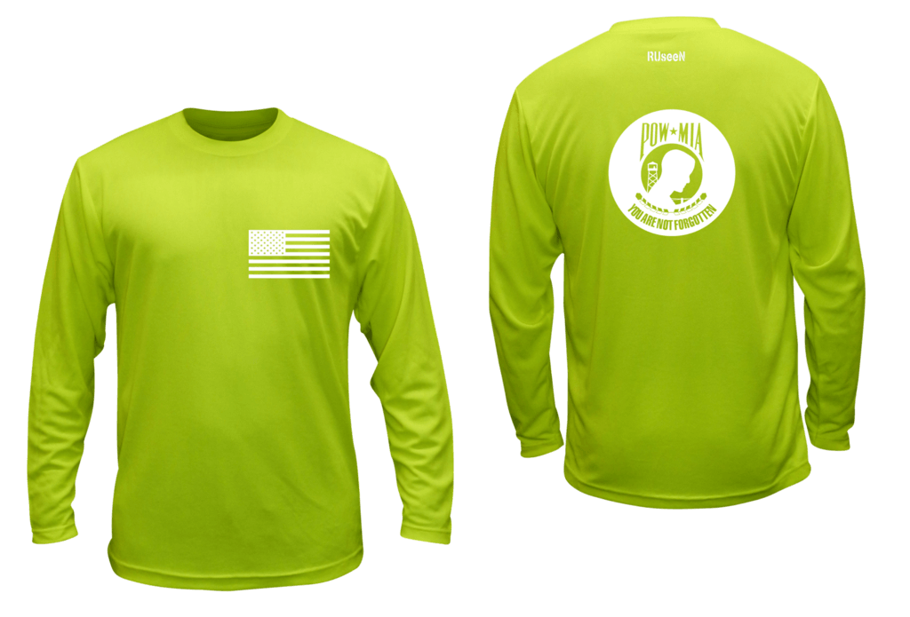 Unisex Reflective Long Sleeve - POWMIA - High Visibility