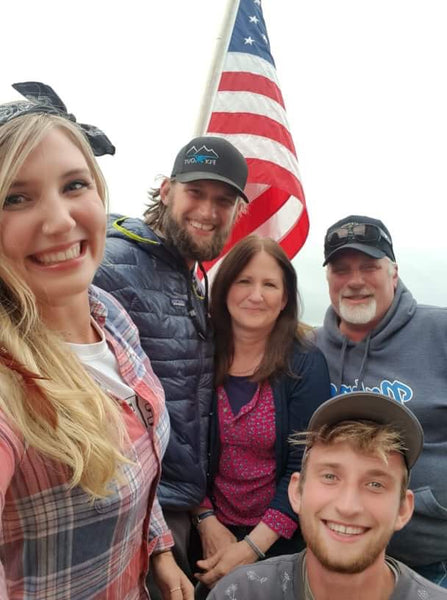 The McGee Family at the Katmai Lodge