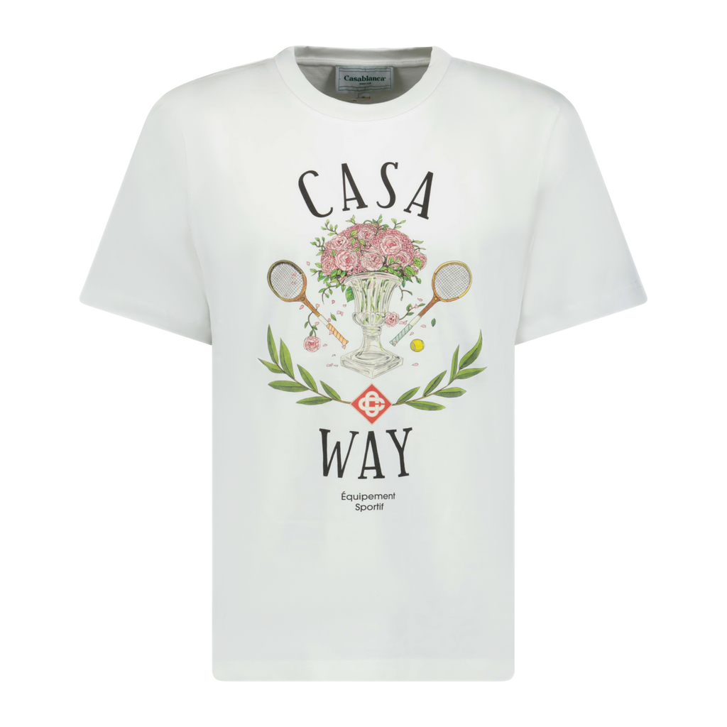 Casablanca 'CASA WAY' Graphic Print T-Shirt White - forsalebyerin Outlet Sale