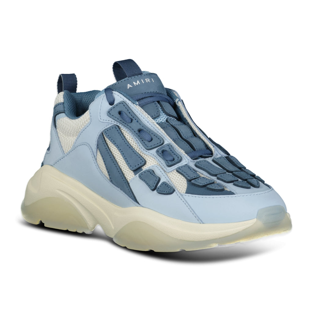 Amiri Bone-Runner Trainers Blue & White - forsalebyerin