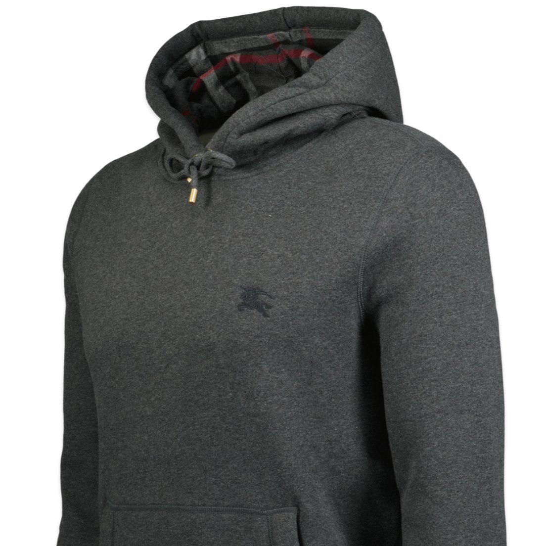 Burberry 'Clarendon' Check Hoodie Sweatshirt Dark Grey | Boinclo ltd |  Outlet Sale