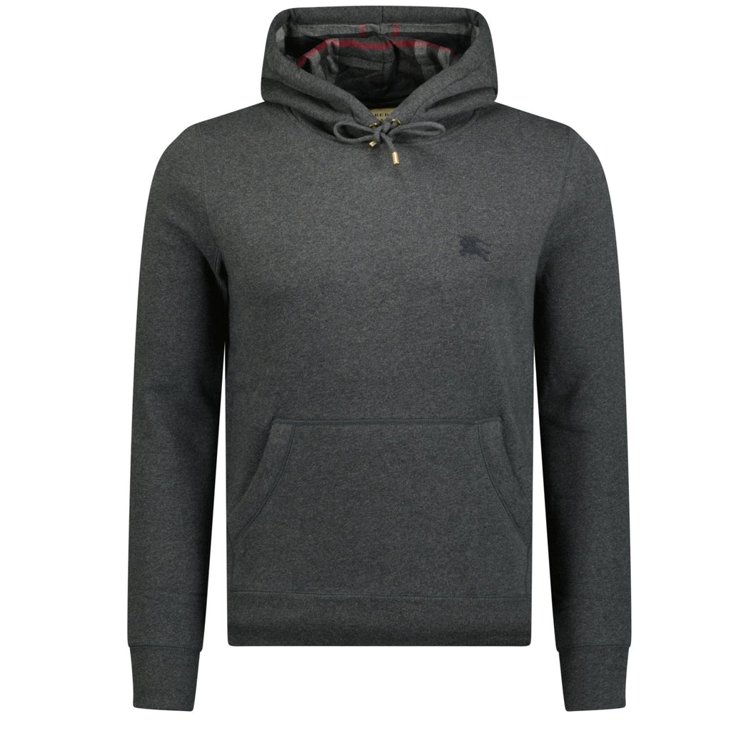 Burberry 'Clarendon' Check Hoodie Sweatshirt Dark Grey | Boinclo ltd |  Outlet Sale