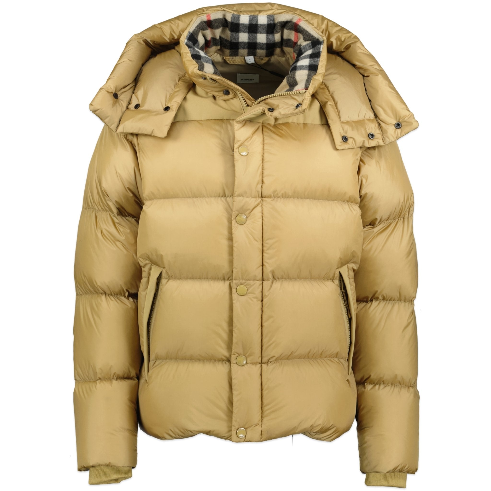 Burberry 'Leeds' Detachable Sleeve Hooded Down Jacket Honey | Boinclo ltd |  Outlet Sale