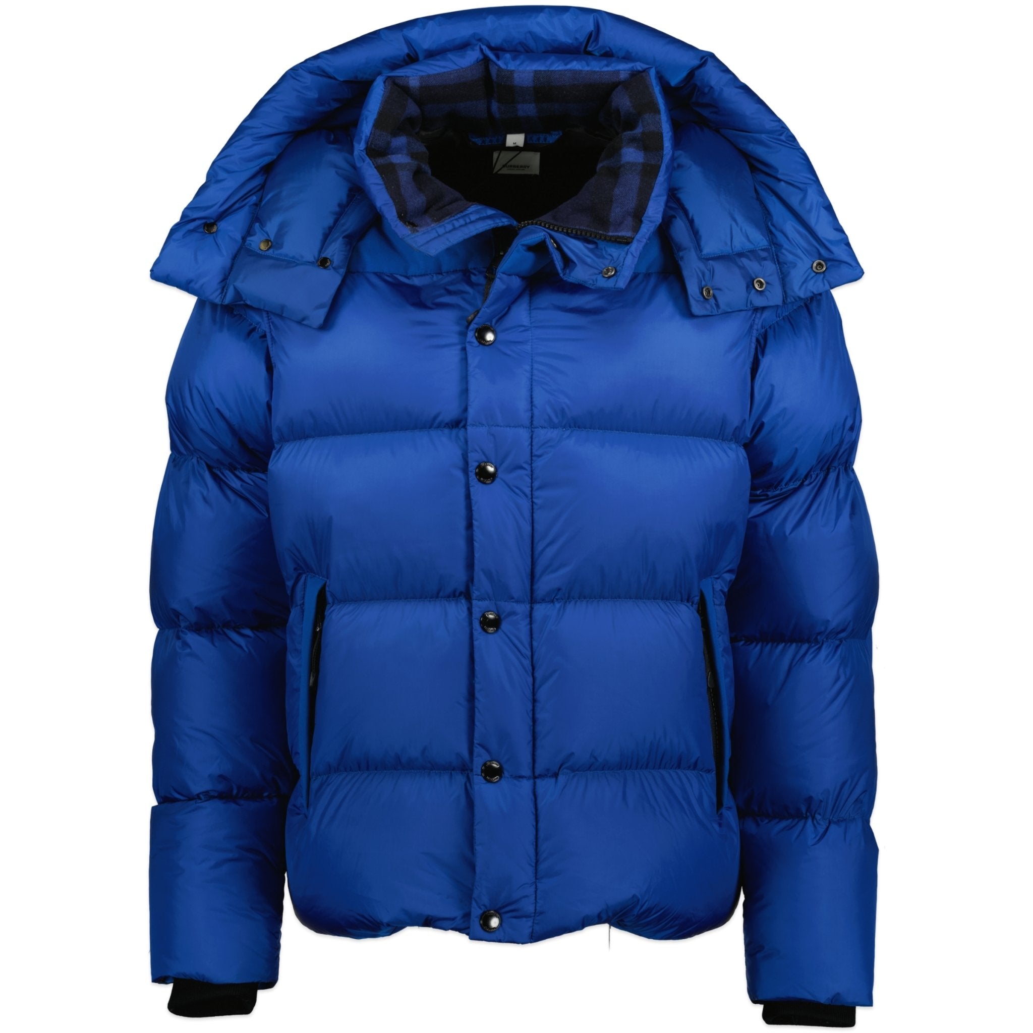 Burberry 'Leeds' Detachable Sleeve Hooded Down Jacket Midnight Blue |  Boinclo ltd | Outlet Sale