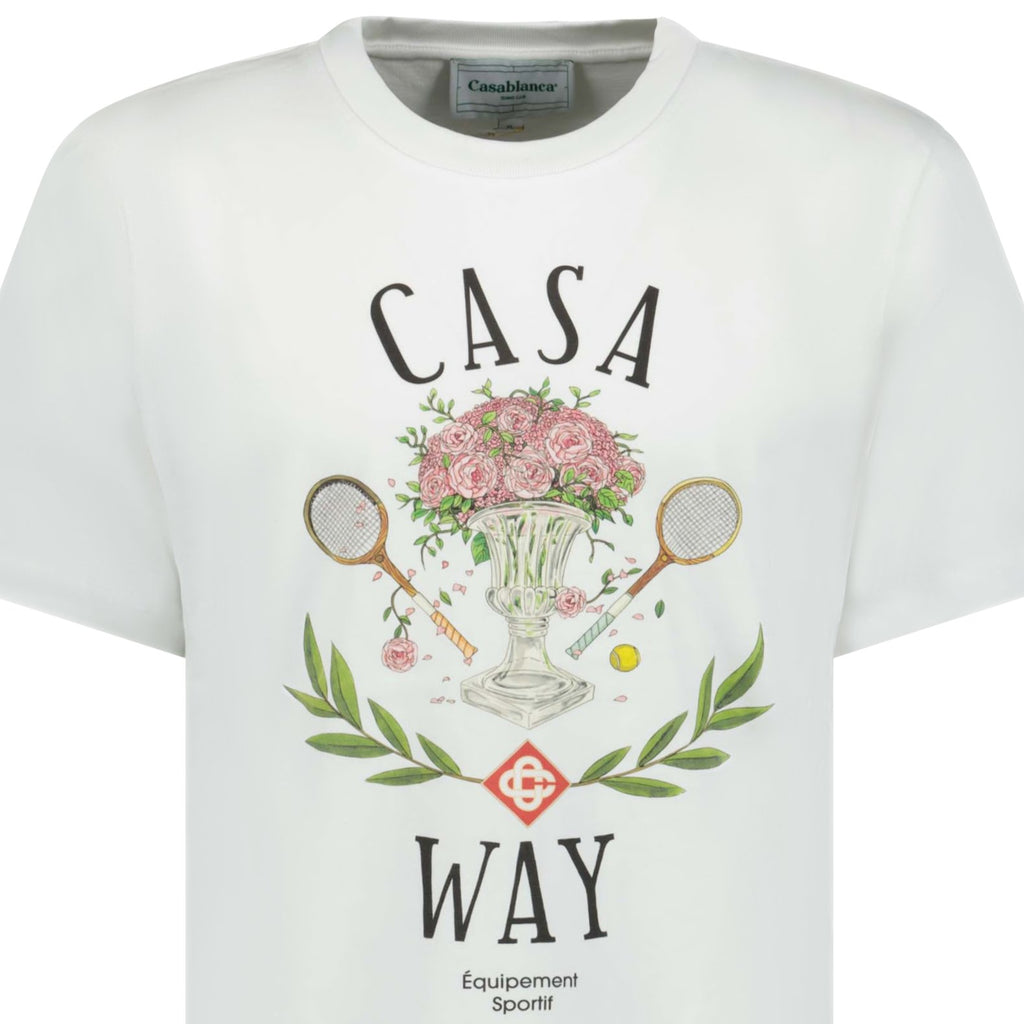 Casablanca 'CASA WAY' Graphic Print T-Shirt White - forsalebyerin