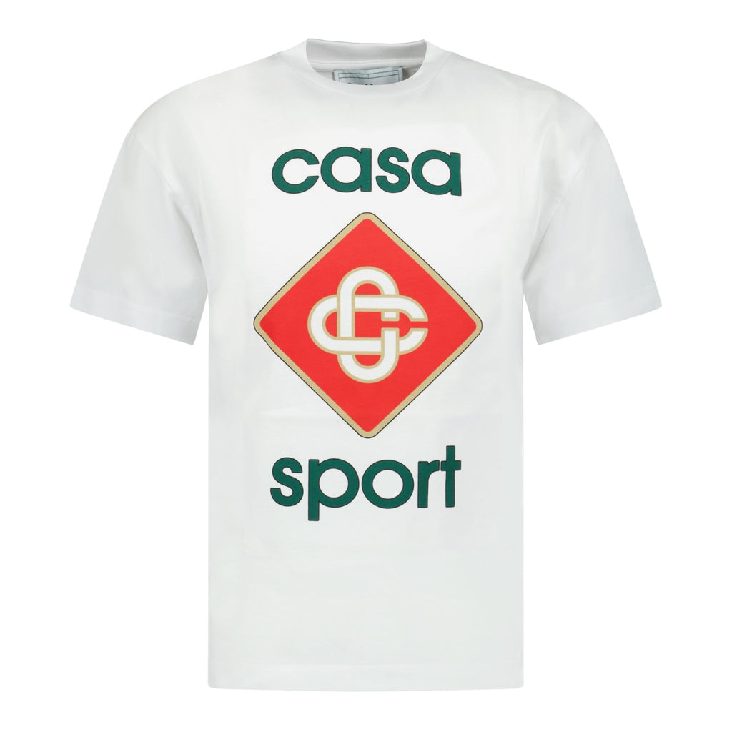 Casablanca 'Sport' Print T-Shirt White - forsalebyerin
