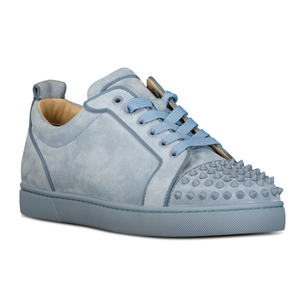 Christian Louboutin 'Junior Spikes' Orlato Sneakers Light Blue - forsalebyerin