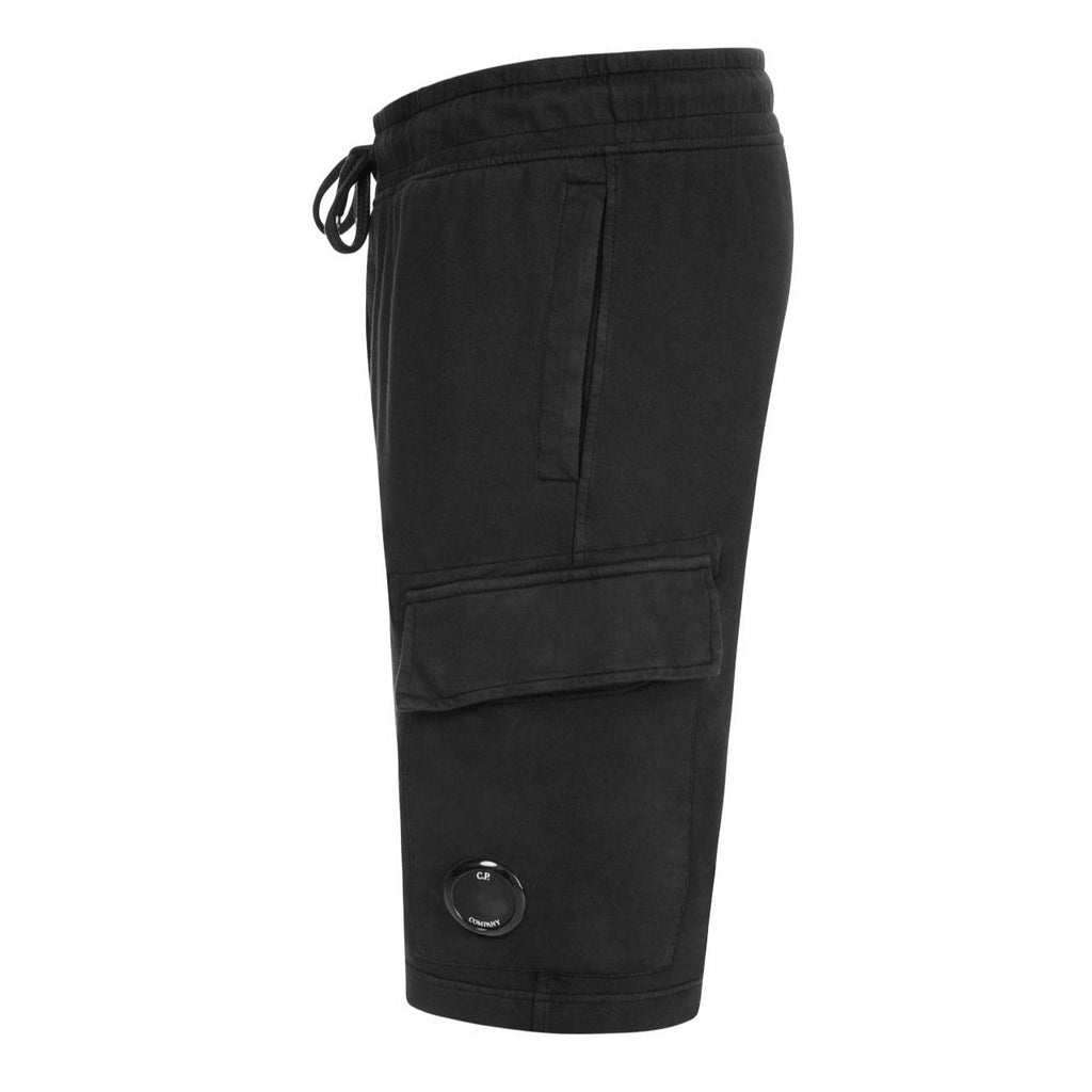 CP Company Bermuda Cotton Shorts Black - forsalebyerin