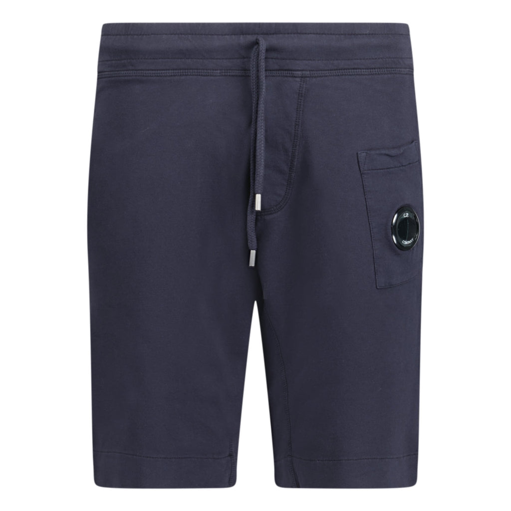 Cotton twill cargo shorts in black - C P Company