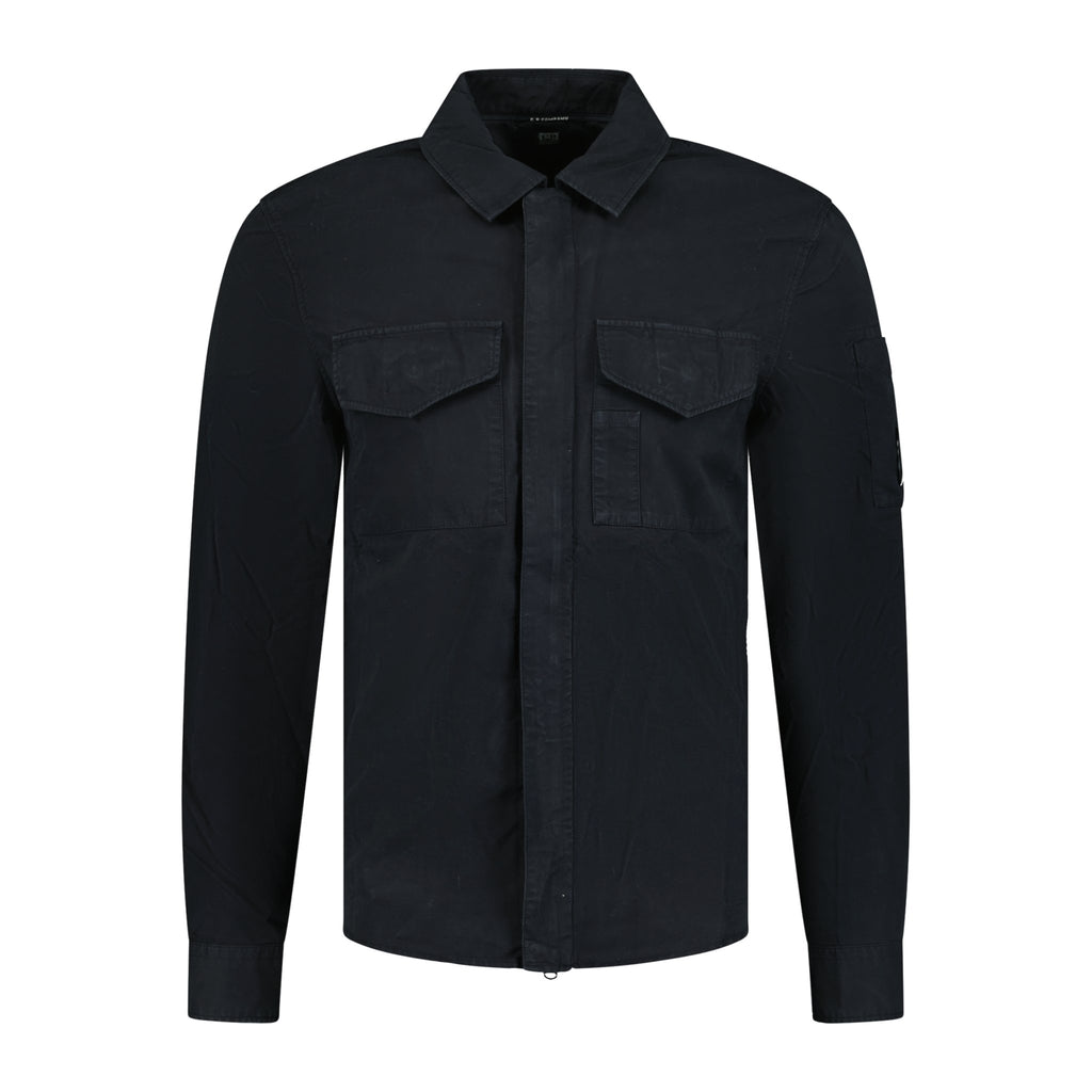 CP Company 'Gabardine' Overshirt Black - forsalebyerin