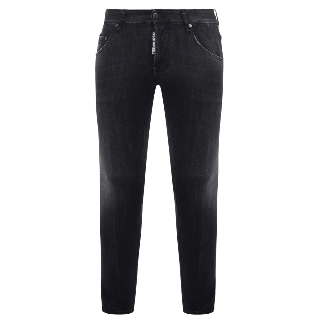 DSquared2 'Super Twinky Jean' Felt Logo Slim Fit Jeans Black, Boinclo ltd