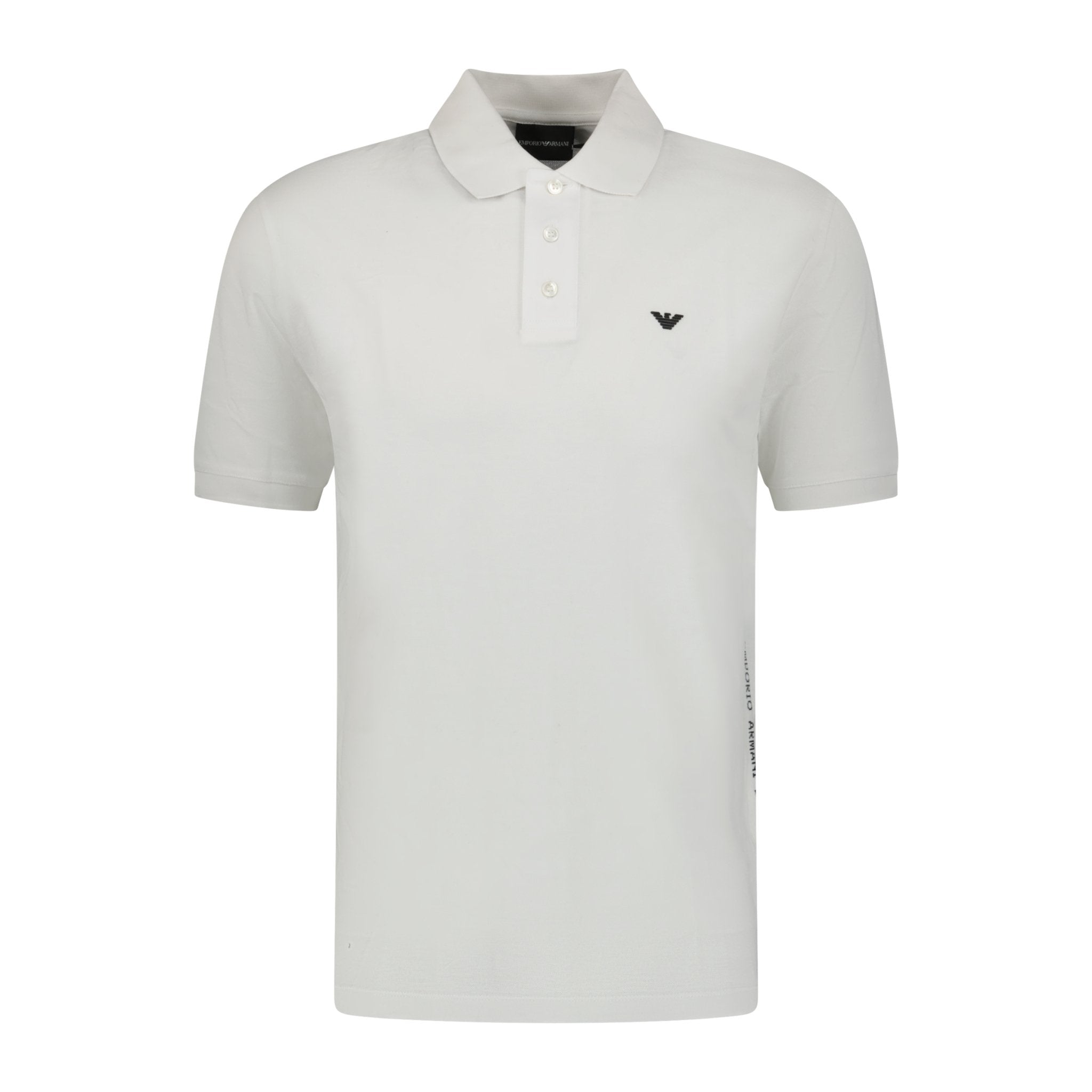 Emporio Armani Eagle Logo Polo-Shirt White | Boinclo ltd | Outlet Sale