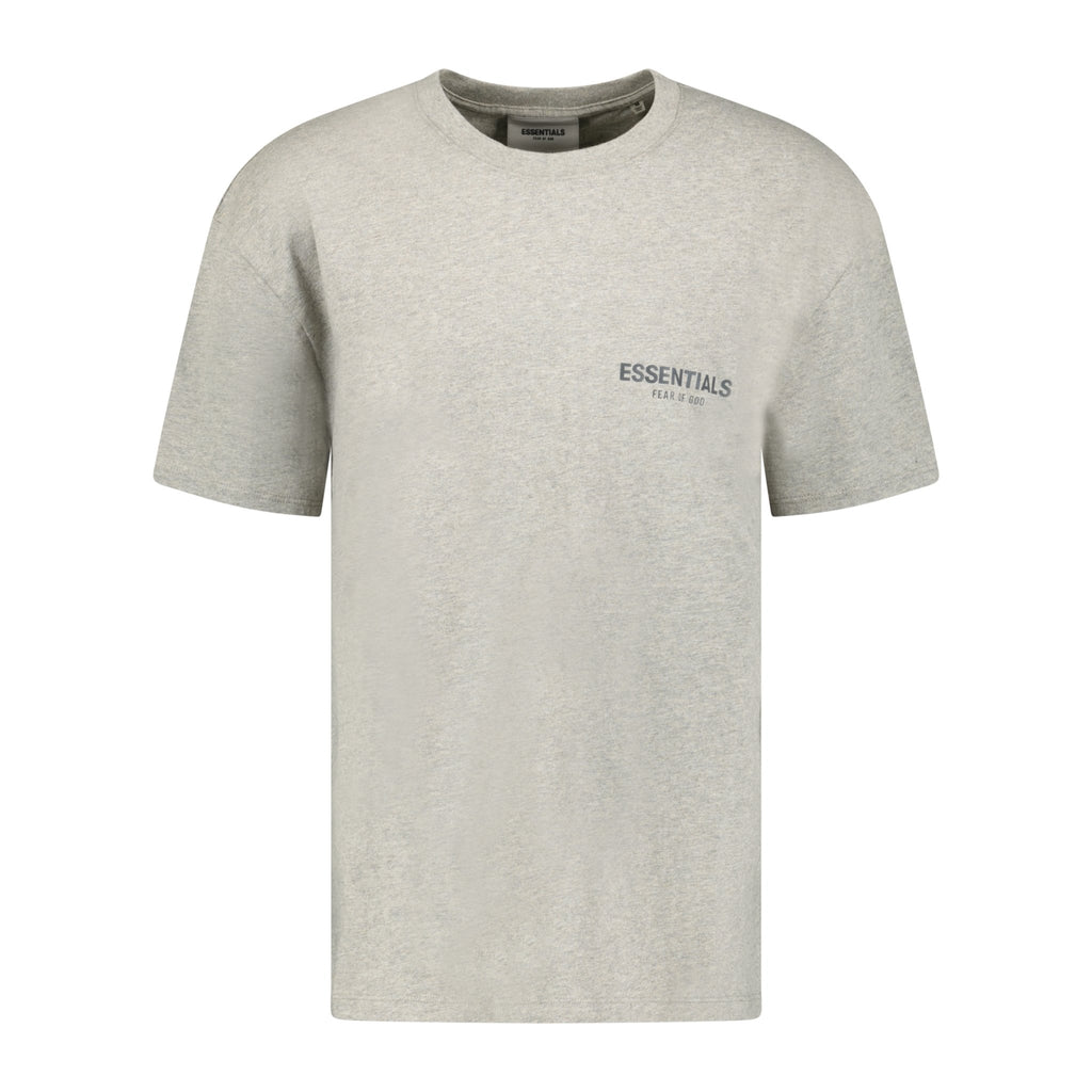 Essentials X Fear of God Reflective Logo T-shirt Grey (Dark Heather) - forsalebyerin