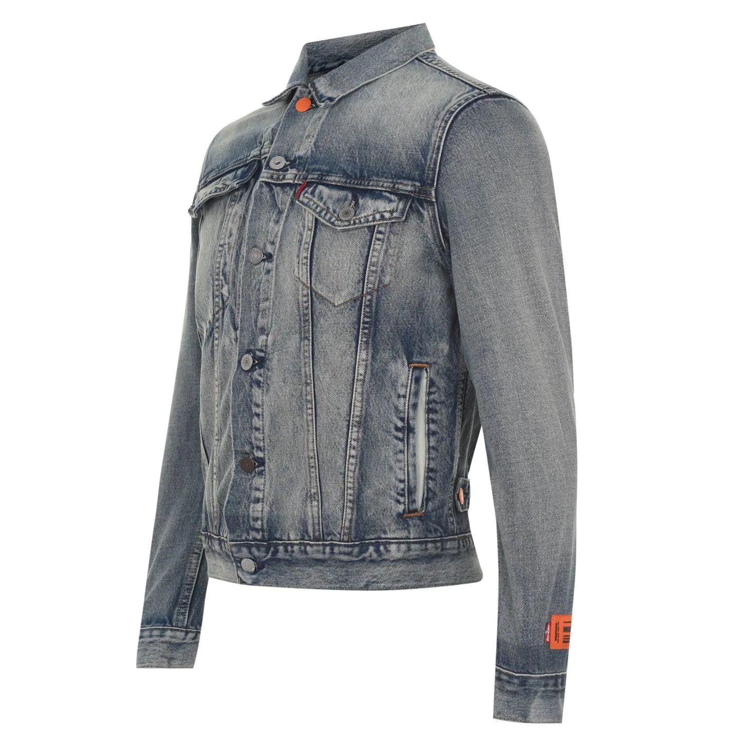 Heron Preston Levi Denim Jacket Blue | Boinclo ltd | Outlet Sale