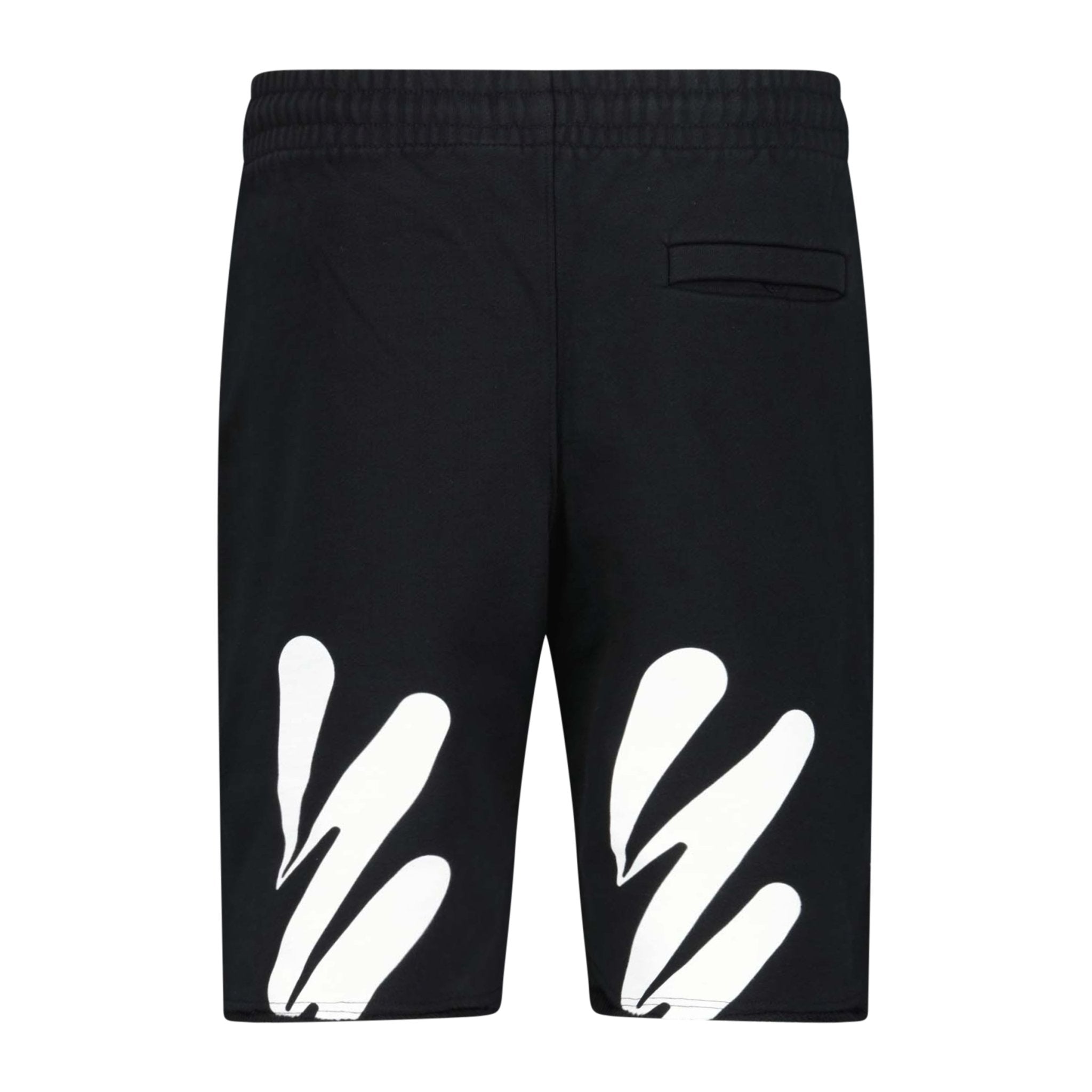 OFF-WHITE Wave Cotton Sweat Shorts Black | Boinclo ltd Outlet Sale