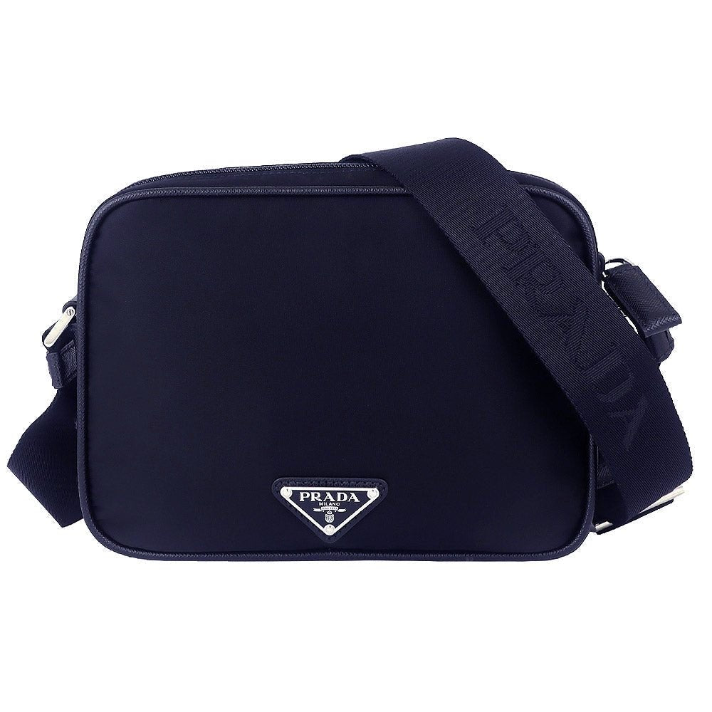 Prada Metal Logo Shoulder/Messenger Bag Navy | Boinclo ltd | Outlet Sale