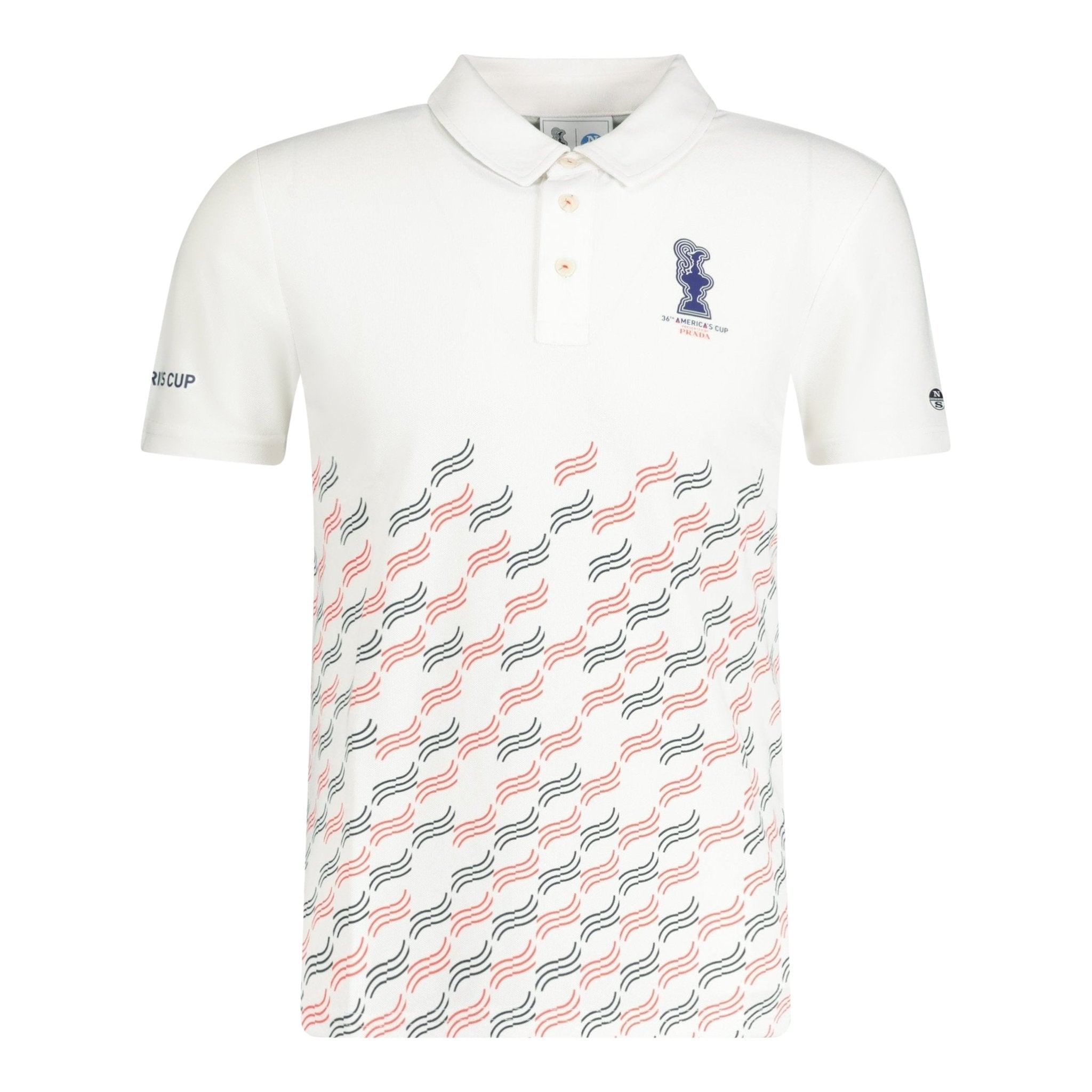 Prada x North Sails Logo Polo T-Shirt White | Boinclo ltd | Outlet Sale