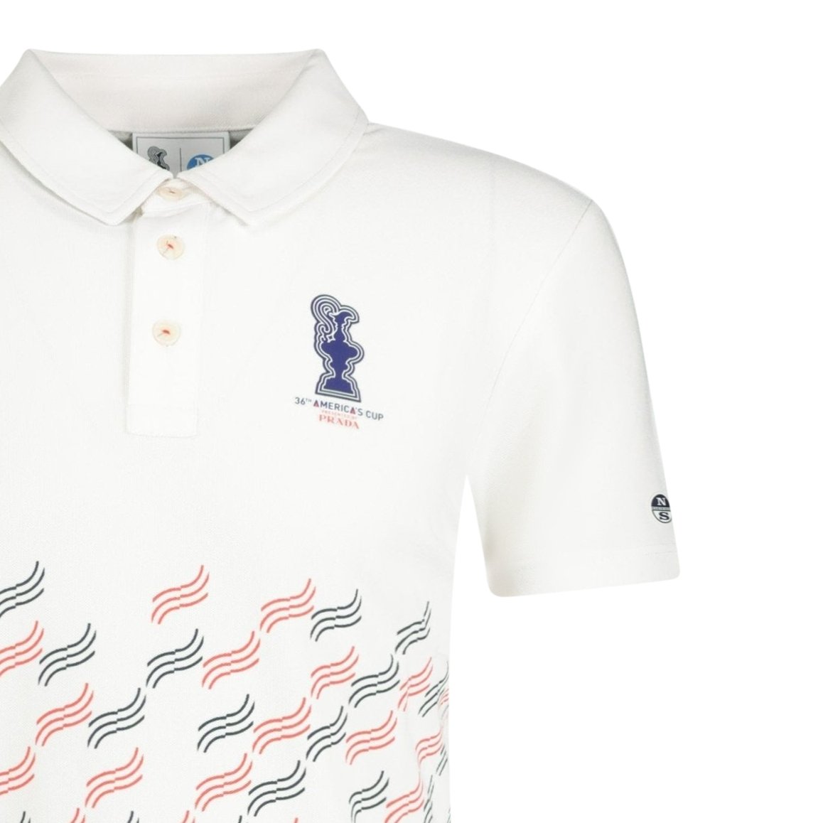 Prada x North Sails Logo Polo T-Shirt White | Boinclo ltd | Outlet Sale