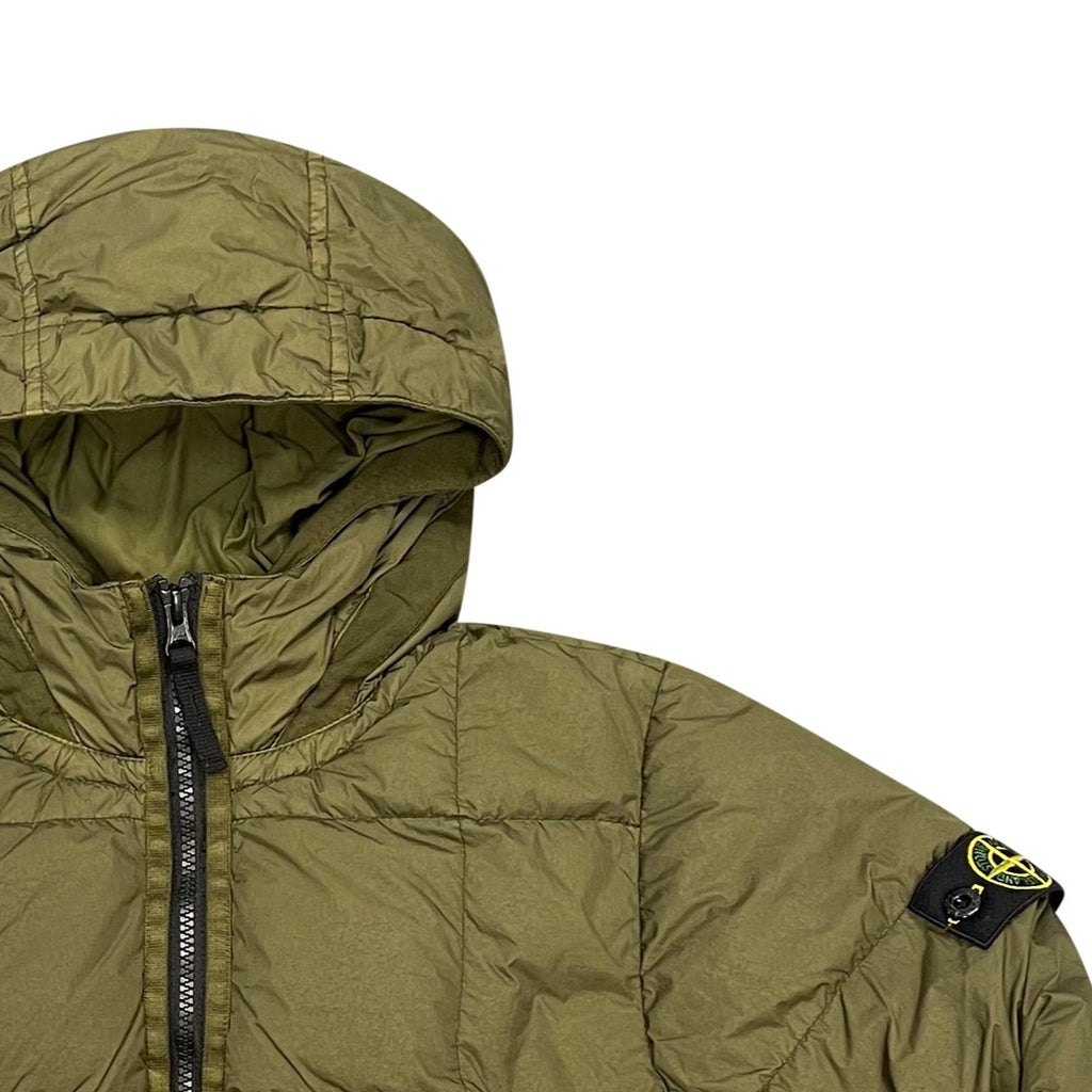 Stone Island Crinkle Puffer Jacket Khaki (Kids) - forsalebyerin