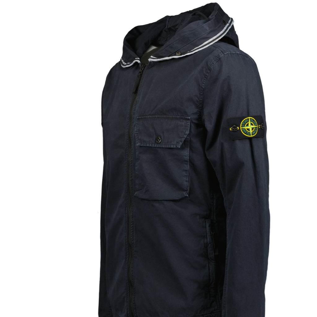 STONEISLAND Hooded Overshirt Black-S