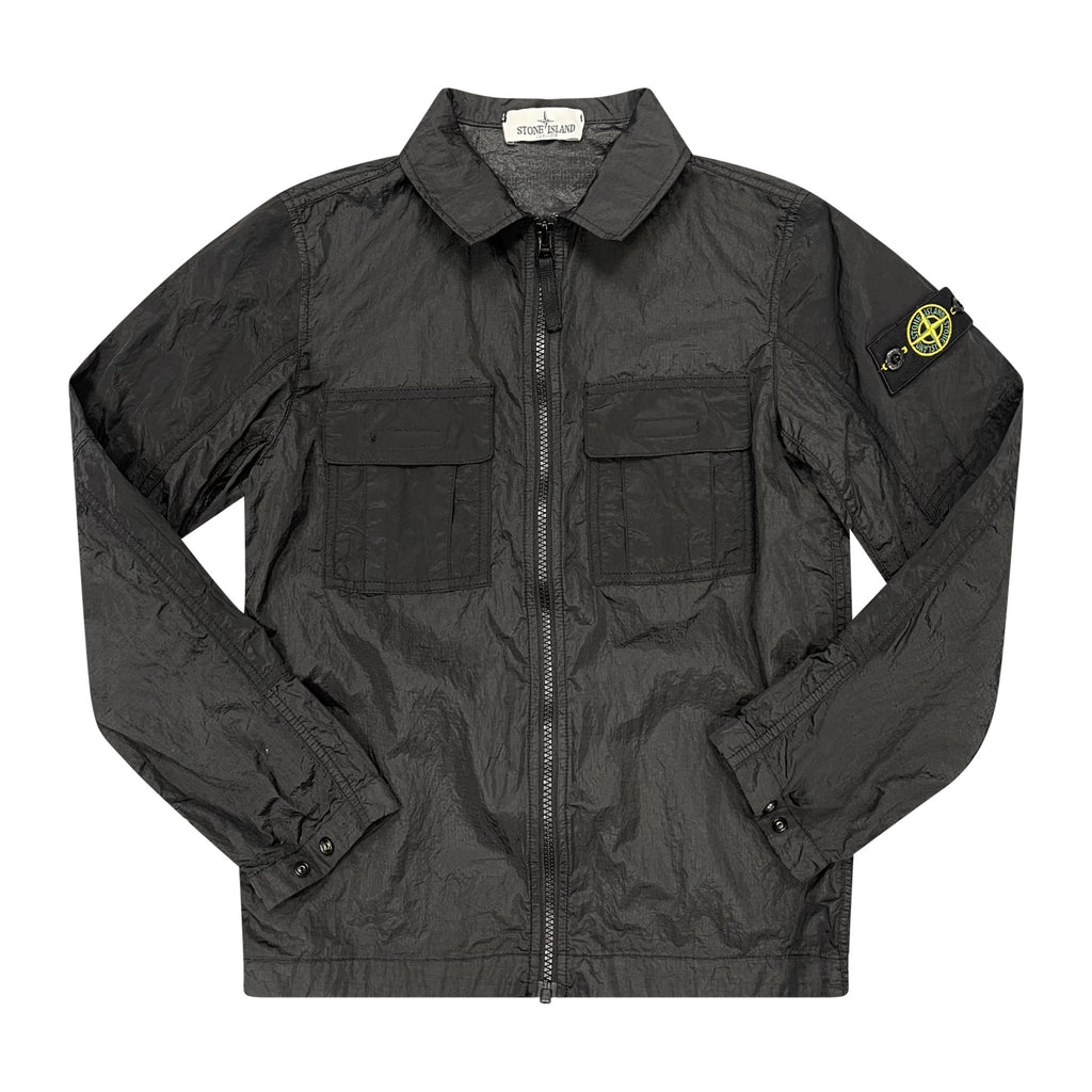 Stone Island Nylon Overshirt Black (Kids) - forsalebyerin