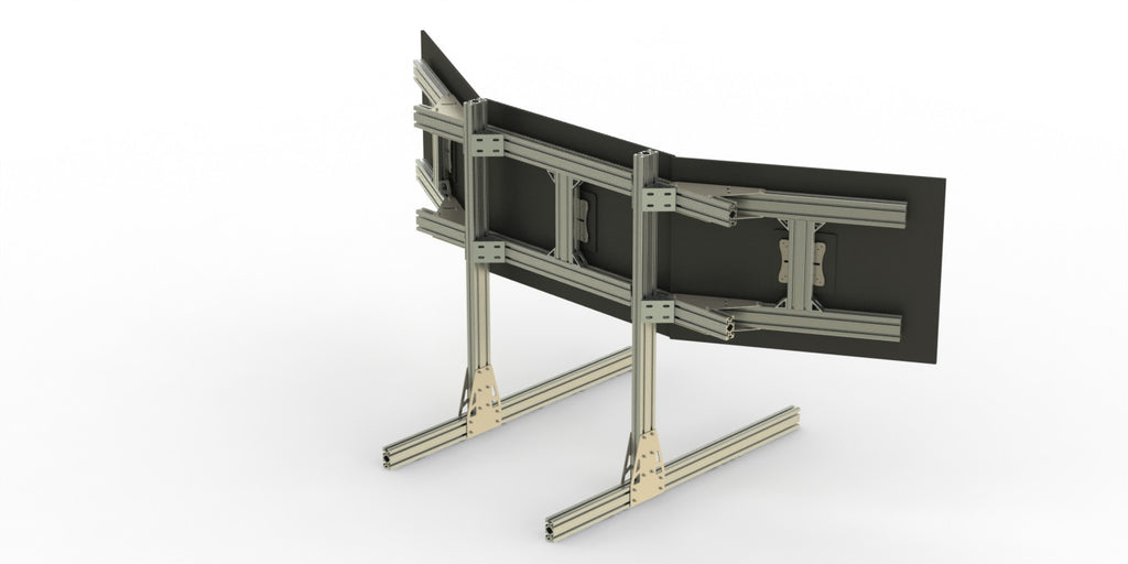 Triple Monitor Stand Heavy Duty Plate Kit & Plans 15