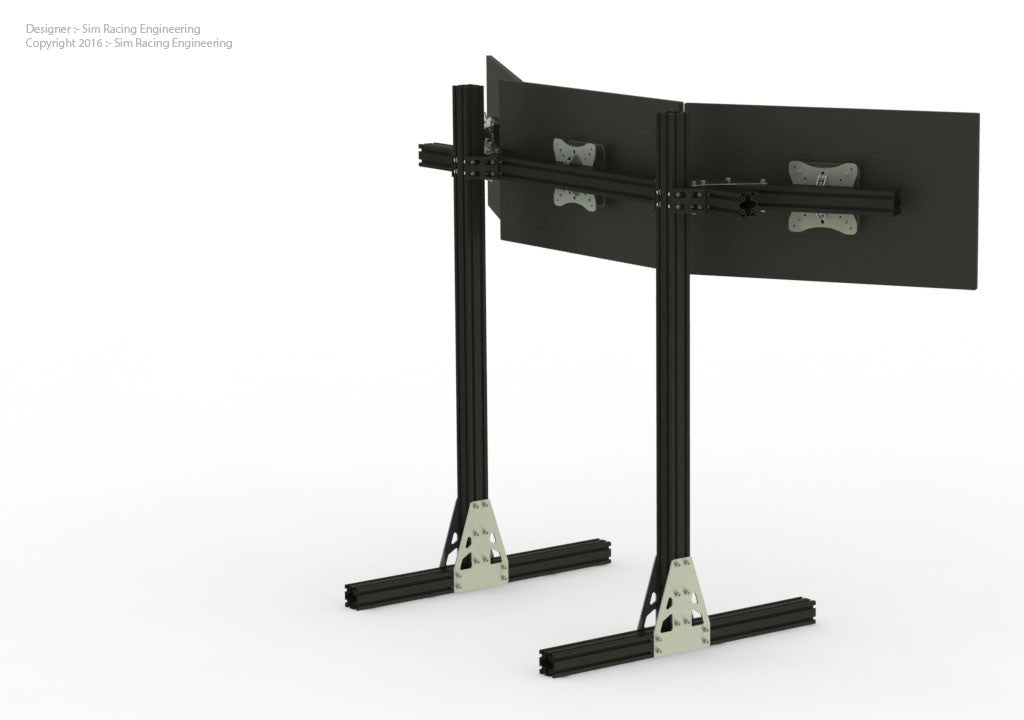 Triple Monitor Stand Plate Kit & Plans 15, 25, & 40