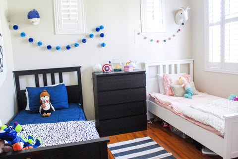 boy and girl bedding for shared room