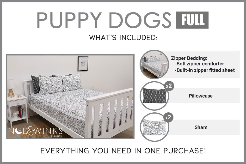 Puppy Dogs Zipper Bedding