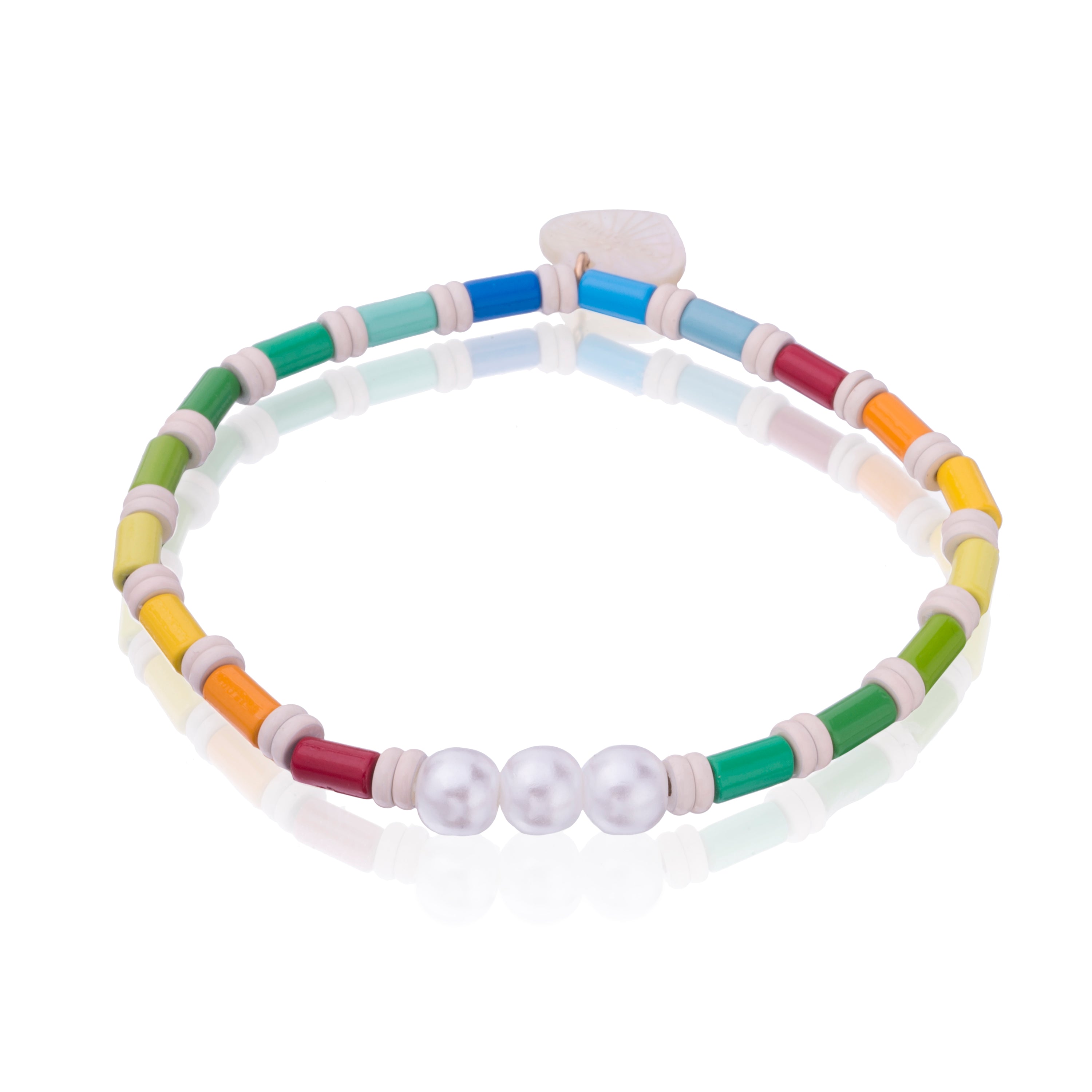 Rainbow Pearl Bracelet