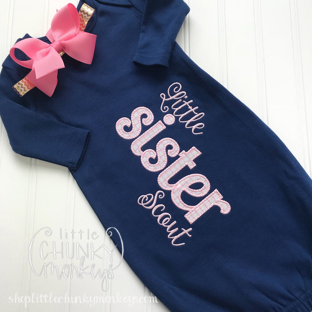 little sister newborn gown