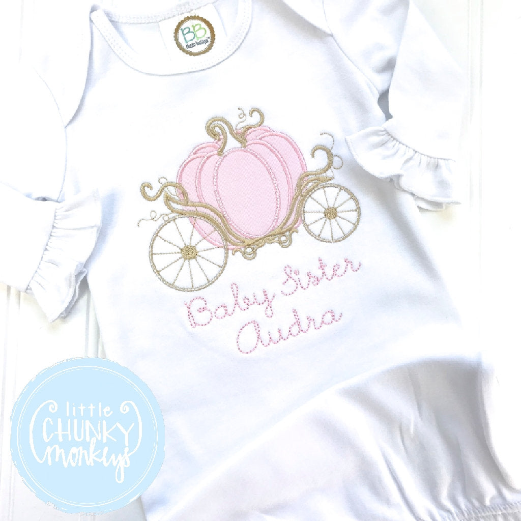 personalized take home baby girl outfit