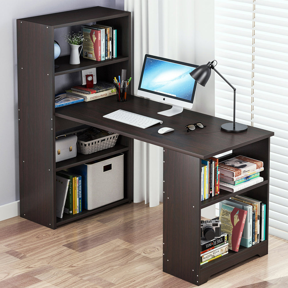 Redondo Curved Desk Workstation/Computer Combo - 5 Storage ...