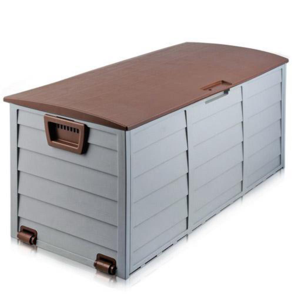 Storage Deck Box on Wheels for Outdoor Patio & Garden Large 290L