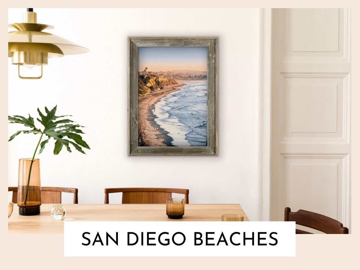 San Diego Vibes Gallery Wall  7 Piece Art Set - MK Envision Galleries