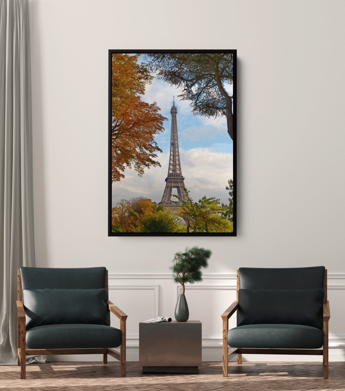 Framed Eiffel Tower wall art