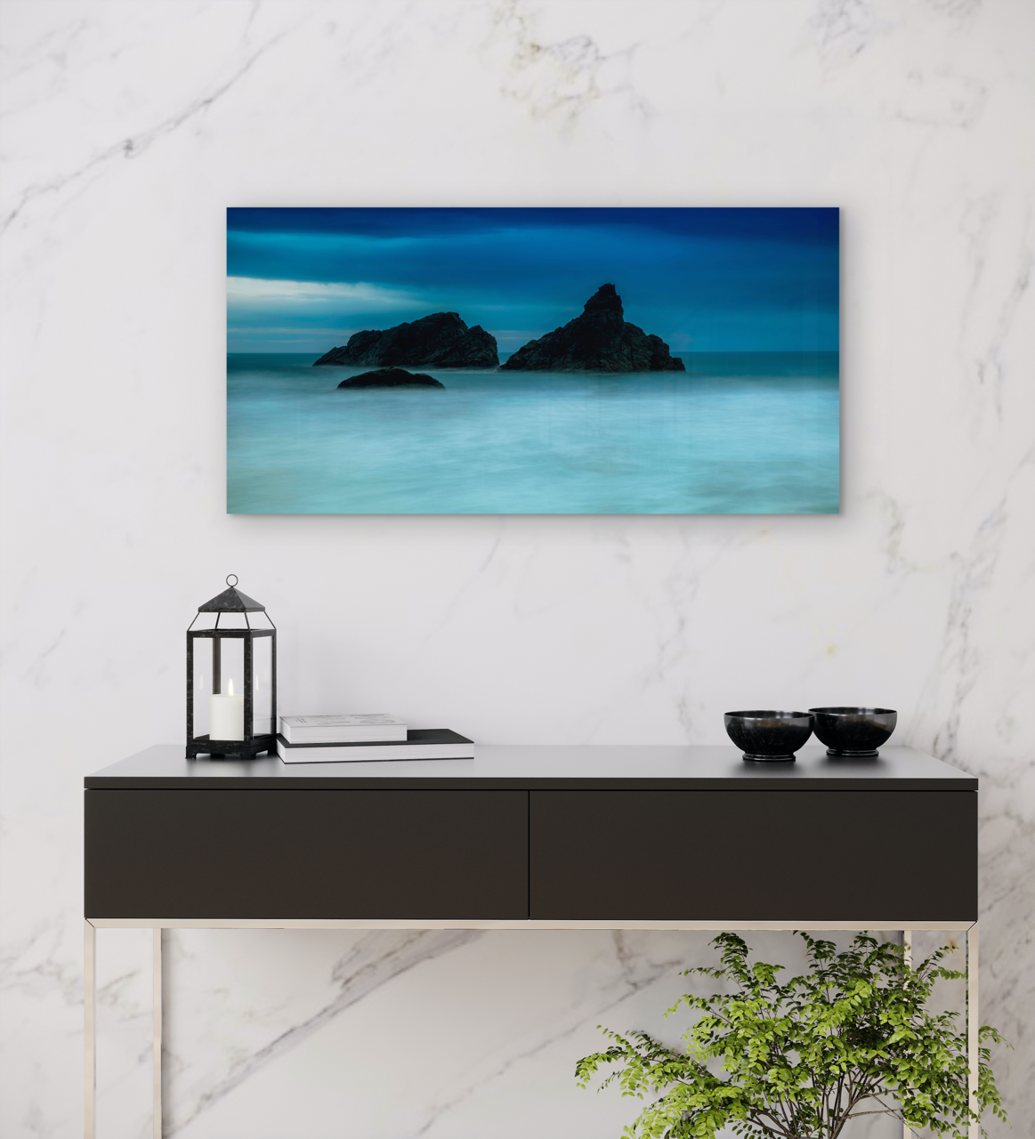 Wall Decor: Abstract Blues | MK Envision Galleries