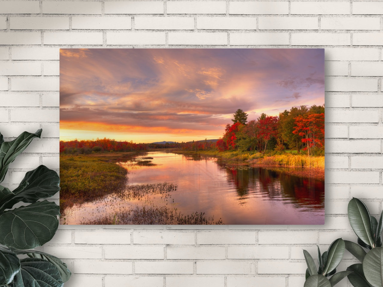 Photography print of a lake in autumn