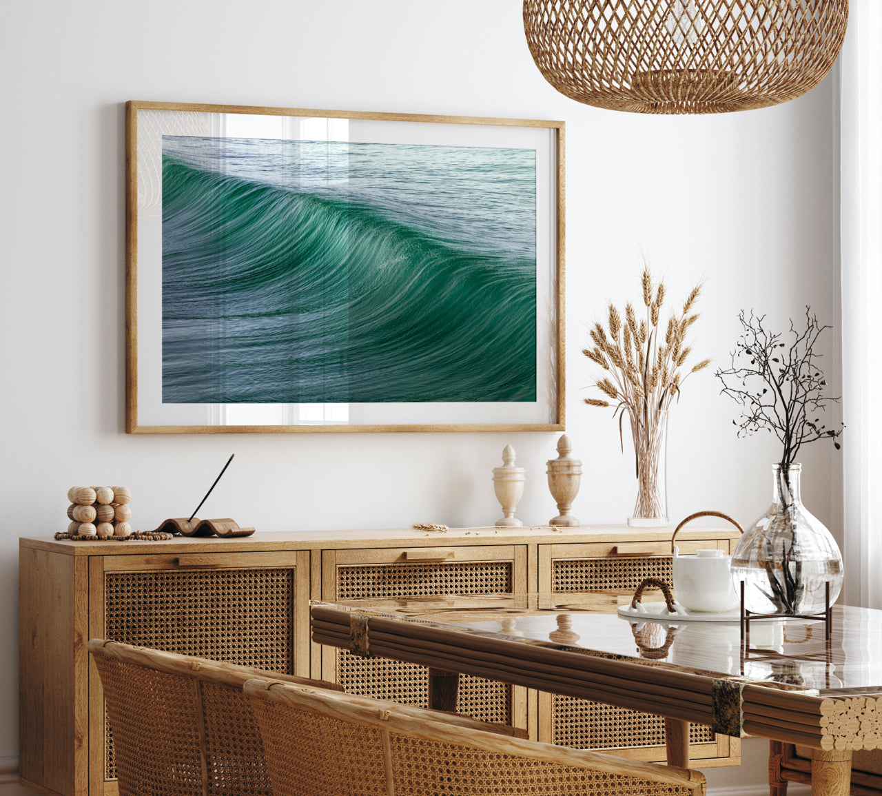 modern coastal dining room