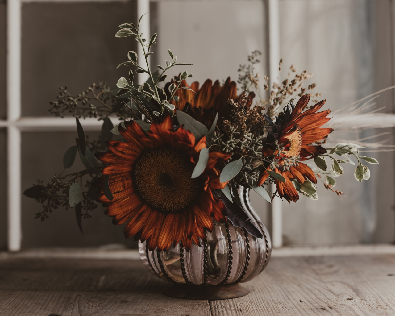 fall flower arrangement