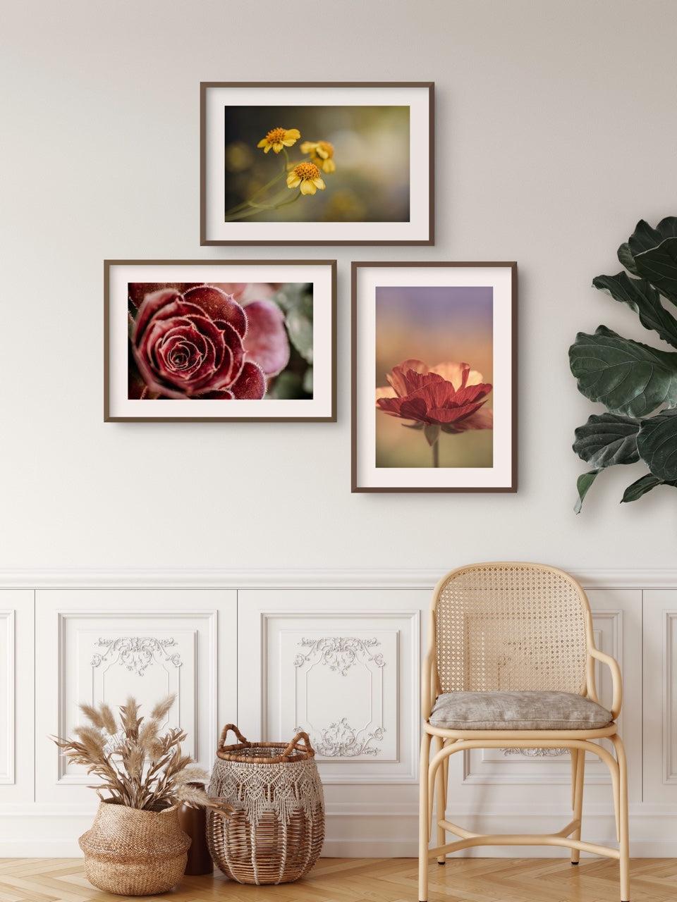 Framed Floral Wall Art