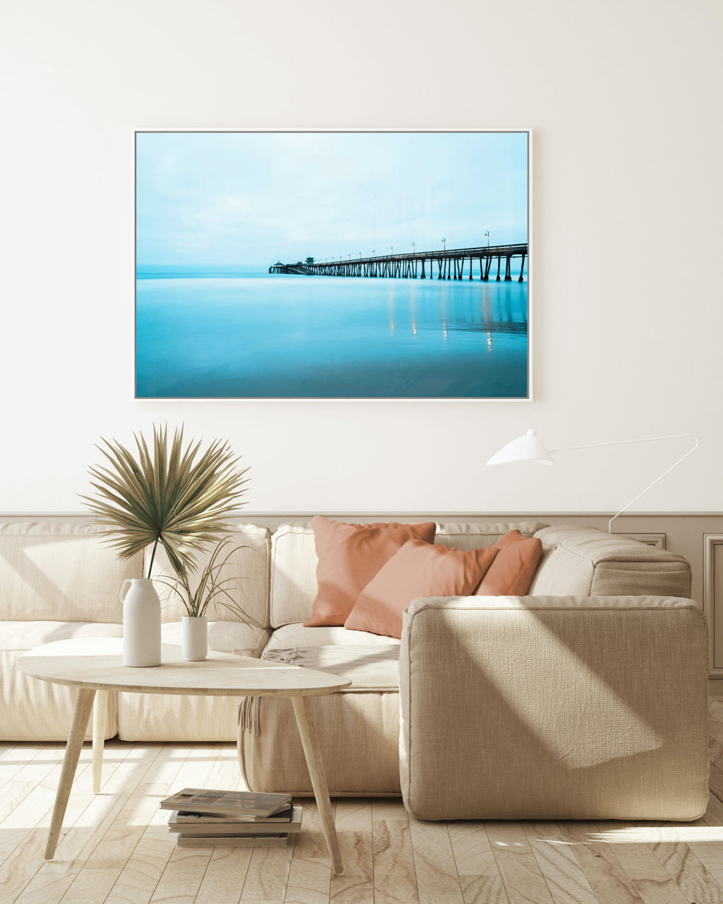 living room wall art abstract ocean