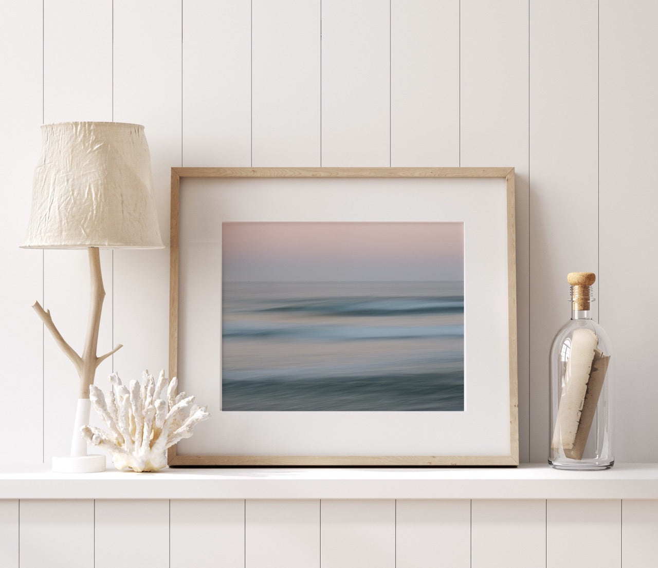 abstract ocean framed art