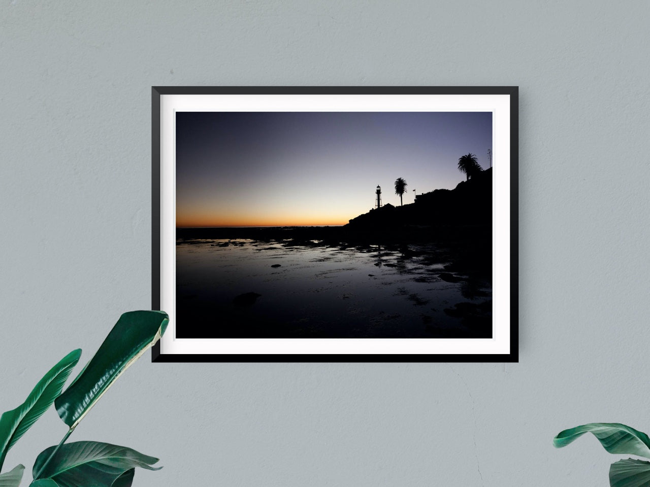 Coastal framed photo art