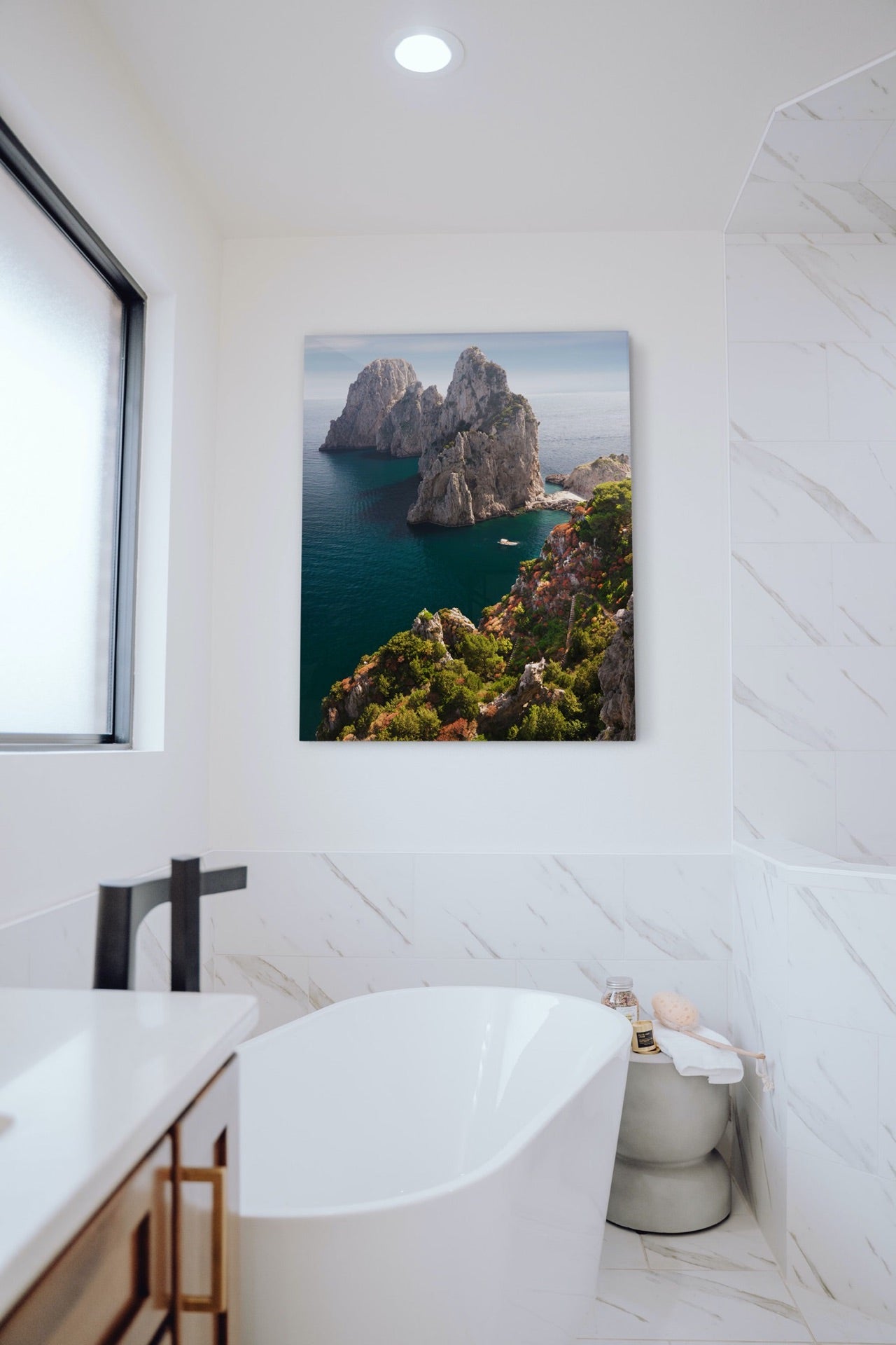 Italy picture over tub
