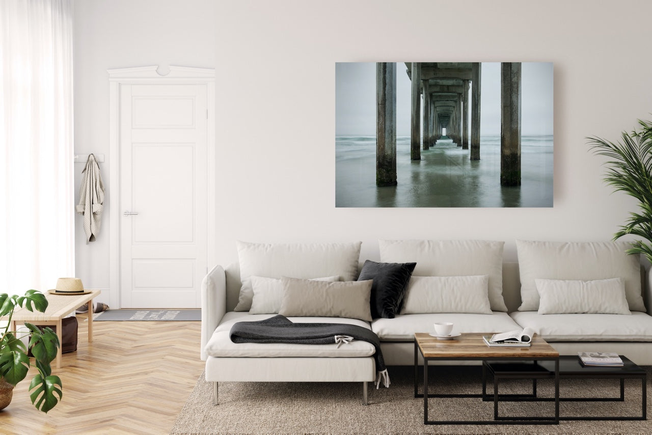 Framed Ocean Pier Wall Art