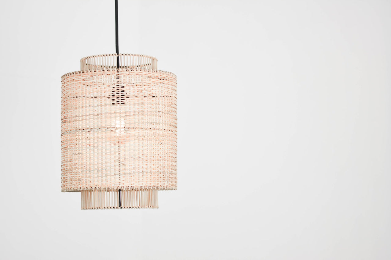 wicker pendant lamp