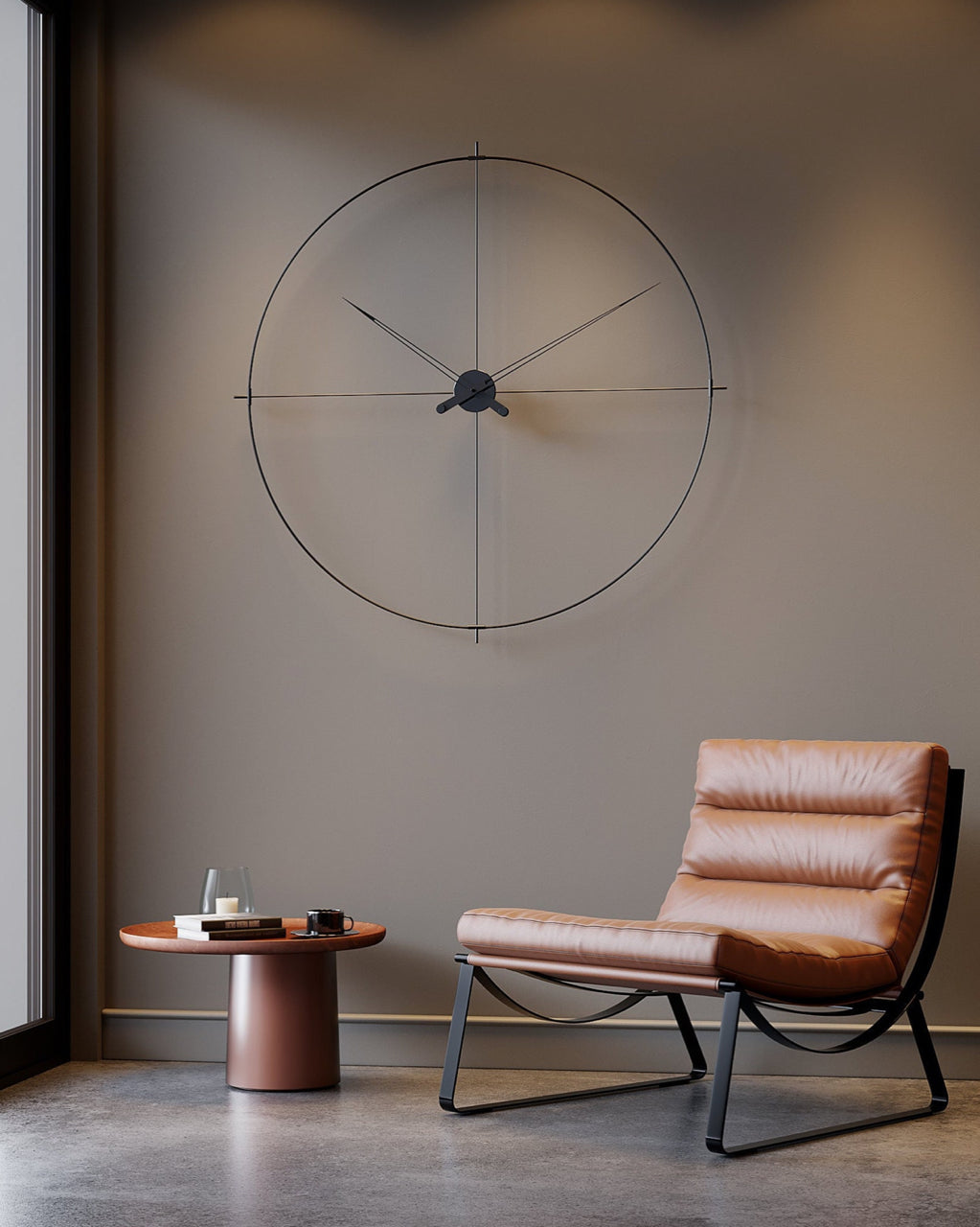 oversized modern wall clock