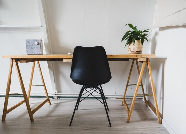 office chair and desk